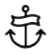 Anchor tattoo icon